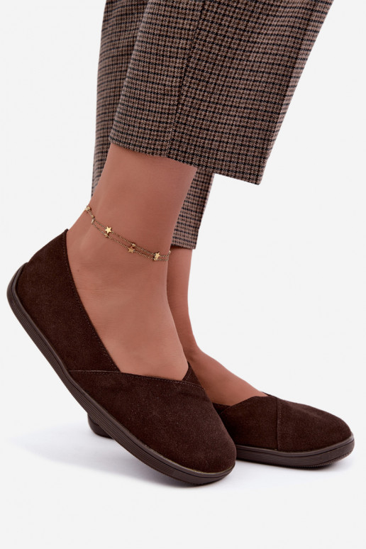 Ballerine da donna in ecopelle scamosciata Mirelia
