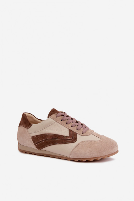 Sneakers Barefoot in ecopelle scamosciata color sabbia Zazoo N1400