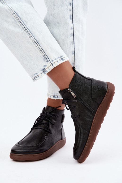 Scarpe da donna calde Barefoot Zazoo 3077 color nero