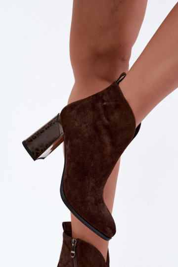 Stivaletti in suede con isolamento interno in cioccolato Zivella 2