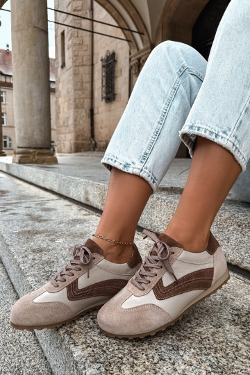 Sneakers Barefoot in ecopelle scamosciata color sabbia Zazoo N1400