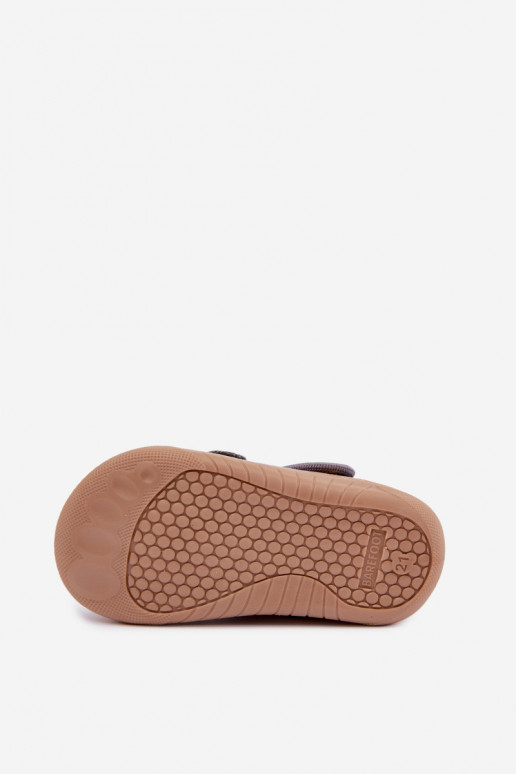 Pantofole per bambini Barefoot Milami in grigio Lumi