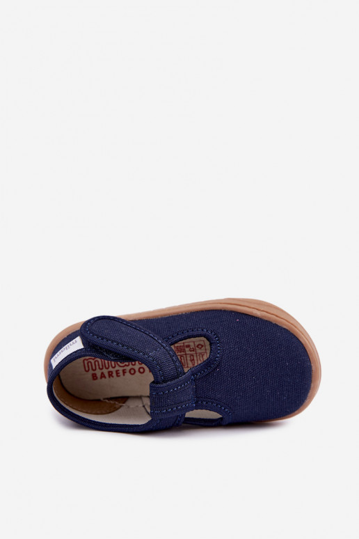 Pantofole per bambini con chiusure adesive Milami blu scuro Talirae