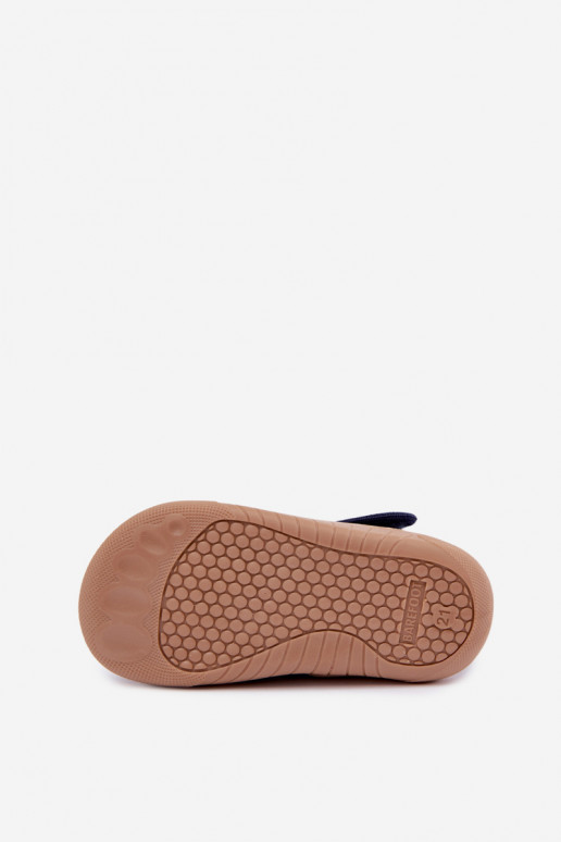 Pantofole per bambini con chiusure adesive Milami blu scuro Talirae