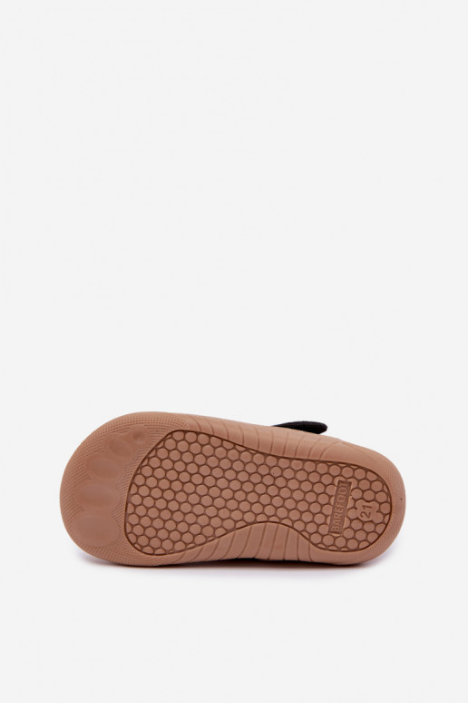 Pantofole per bambini con chiusure adesive Milami giallo-nero a stampa leopardata Talirae