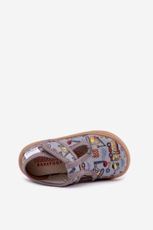 Pantofole per bambini con chiusure adesive Milami grigie Talirae