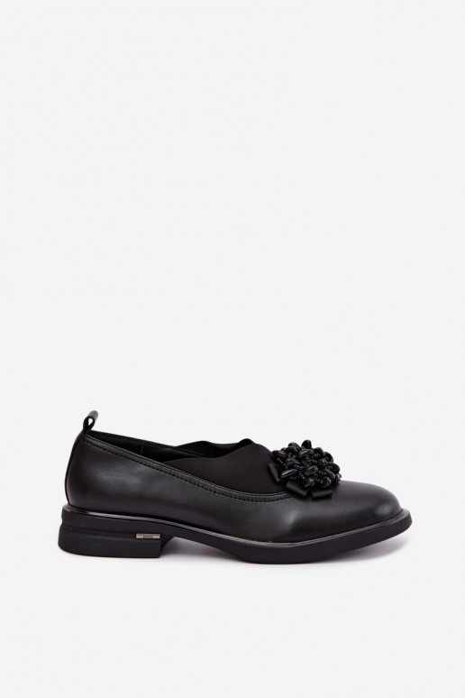Scarpe in pelle da donna con ornamenti neri T.Sokolski