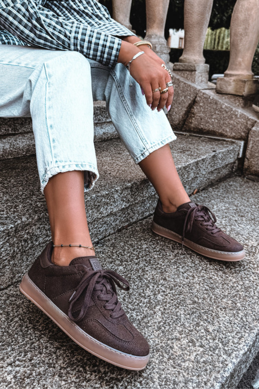 Sneakers da donna Big Star cioccolato