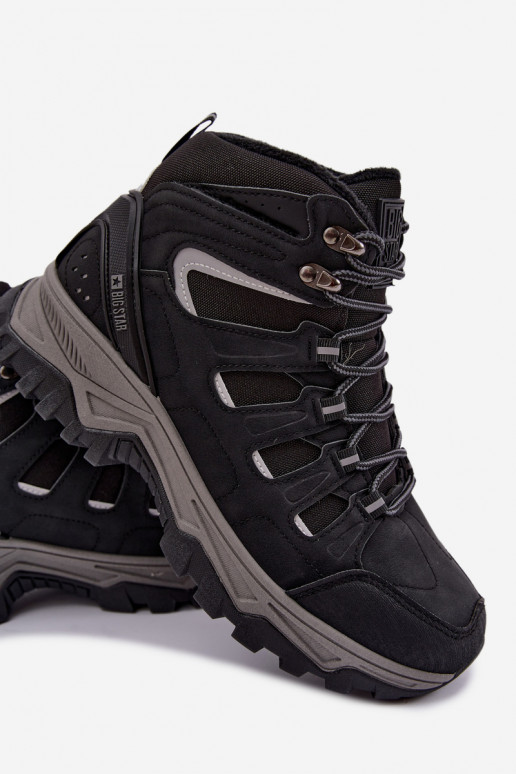 stivali da trekking isolati per uomini Big Star UU174317 colore nero