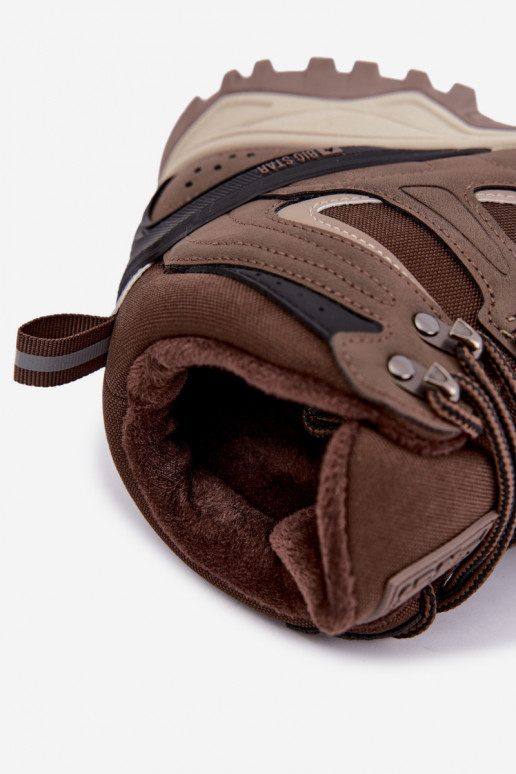 stivali da trekking isolati per uomini Big Star UU174316 colore marrone