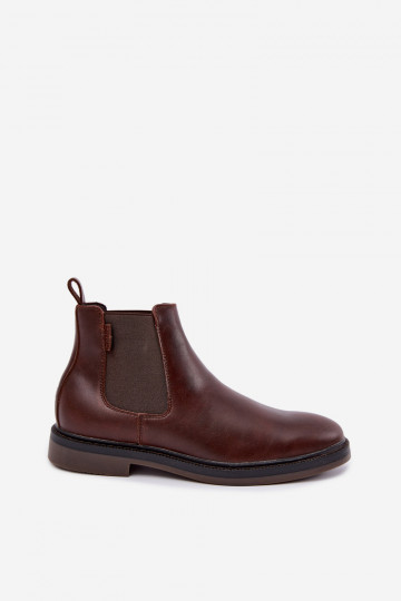 stivaletti eleganti da uomo in pelle vera Big Star UU174279 color marrone scuro 2