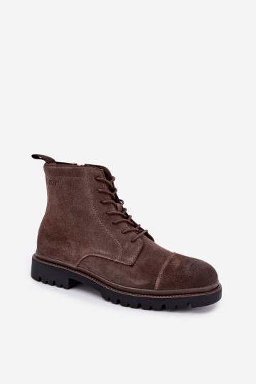 scarpe in suede da uomo Big Star UU174220 color marrone