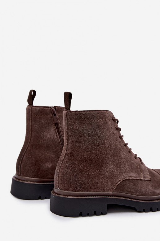 scarpe in suede da uomo Big Star UU174220 color marrone