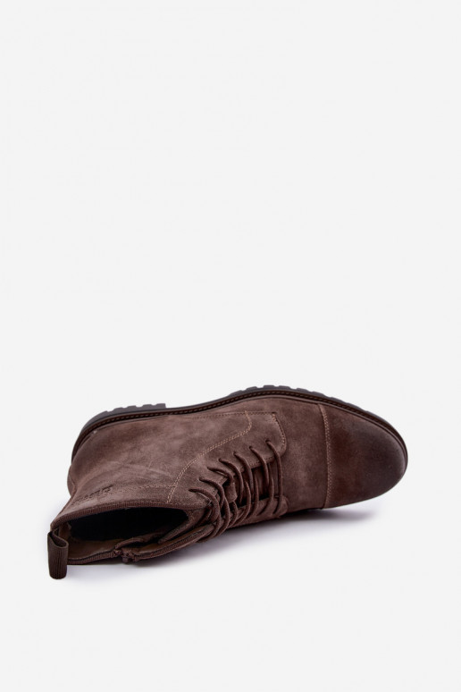 scarpe in suede da uomo Big Star UU174220 color marrone