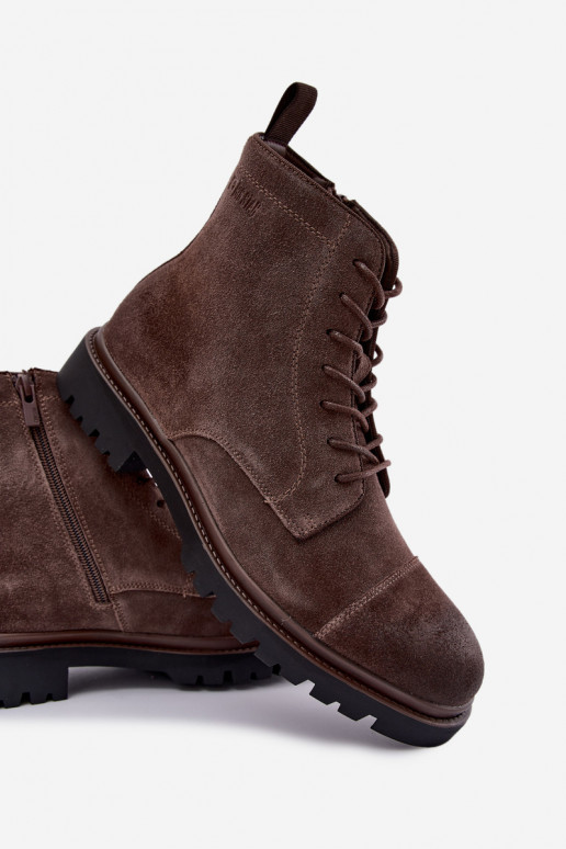 scarpe in suede da uomo Big Star UU174220 color marrone