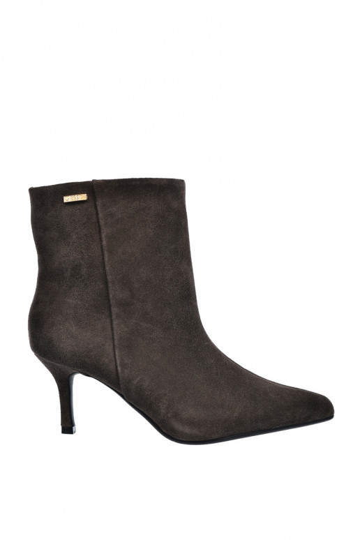 Stivali in suede con tacchi sottili e isolamento, slip-on Big Star UU274492 marroni