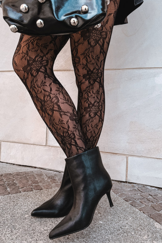 Stivaletti con tacchi sottili e isolamento, slip-on Big Star UU274494 neri