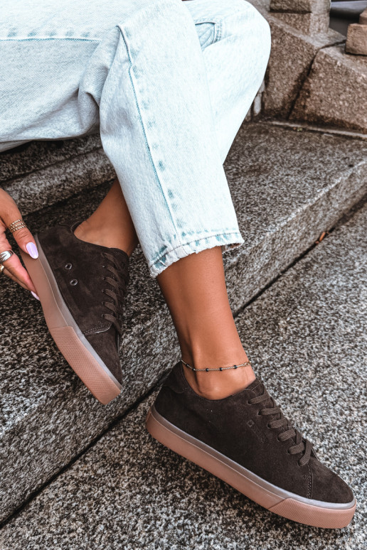 Sneakers da donna Big Star UU274243 colore cioccolato