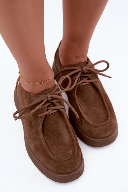 Scarpe da donna in ecopelle scamosciata Tai turiciejka K7189-04 sabbia