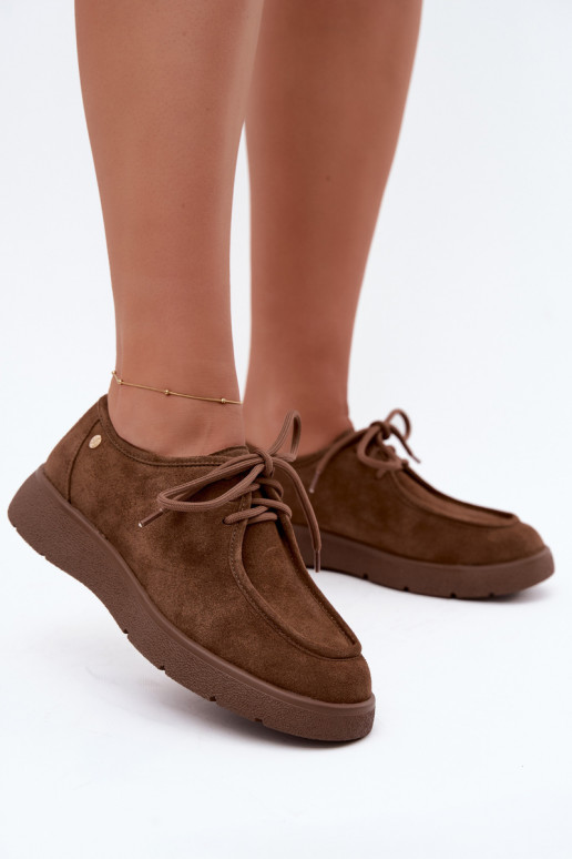 Scarpe da donna in ecopelle scamosciata Tai turiciejka K7189-04 sabbia