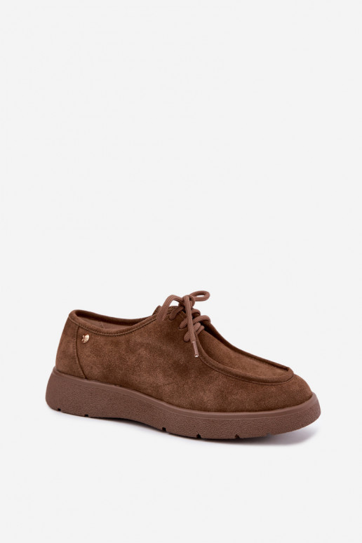 Scarpe da donna in ecopelle scamosciata Tai turiciejka K7189-04 sabbia