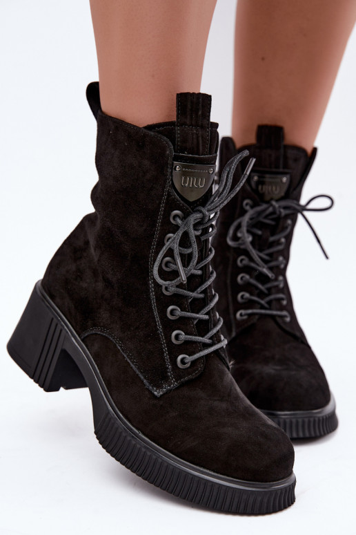 Stivaletti in suede isolati Klocke Tai turiciejka K7675-23 neri