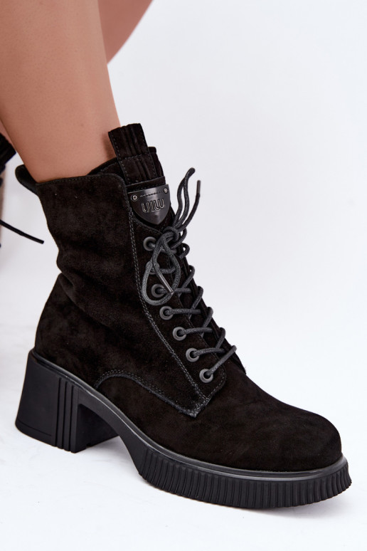 Stivaletti in suede isolati Klocke Tai turiciejka K7675-23 neri