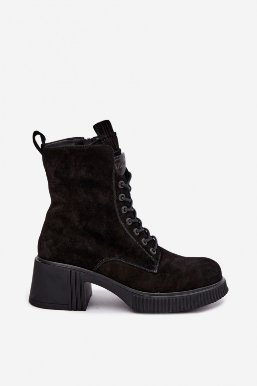 Stivaletti in suede isolati Klocke Tai turiciejka K7675-23 neri