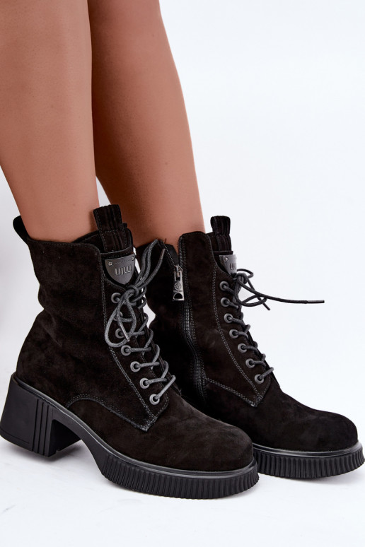 Stivaletti in suede isolati Klocke Tai turiciejka K7675-23 neri