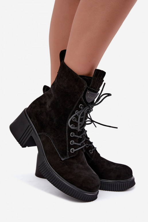 Stivaletti in suede isolati Klocke Tai turiciejka K7675-23 neri