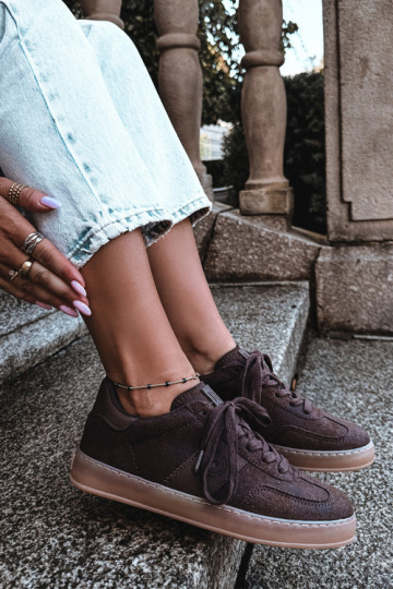Sneakers da donna Big Star cioccolato 2