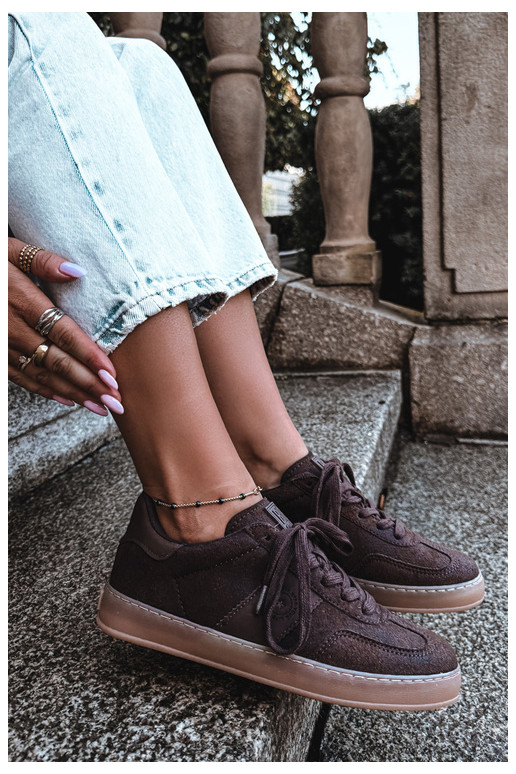 Sneakers da donna Big Star cioccolato