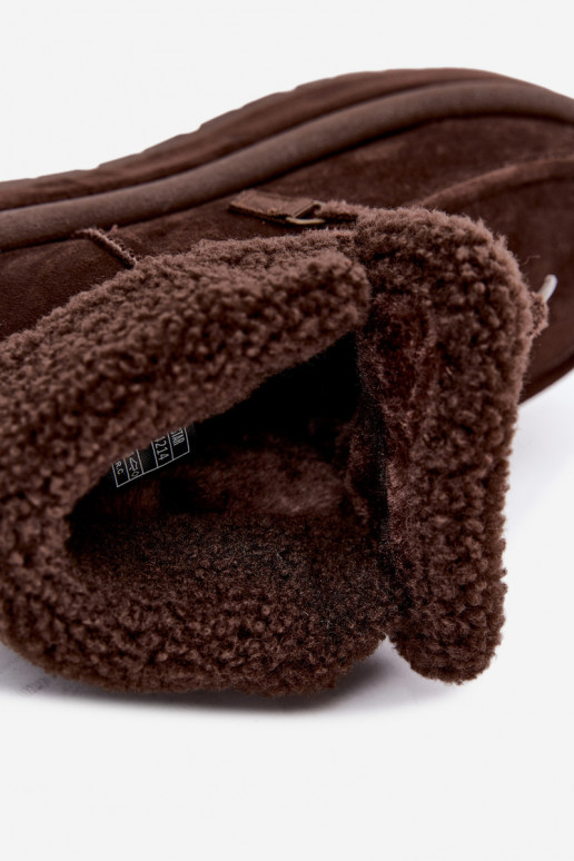 stivali da neve con piattaforma e isolamento Big Star UU274214 colore cioccolato