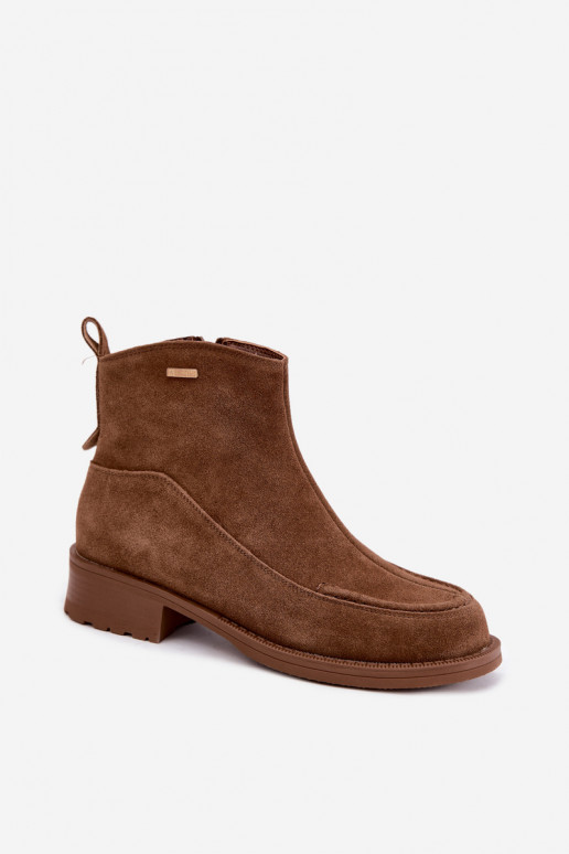 Stivali in suede da donna con isolamento Big Star UU274601 marroni