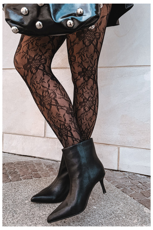 Stivaletti con tacchi sottili e isolamento, slip-on Big Star UU274494 neri
