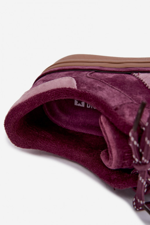 Sneakers viola da donna in suede sintetico con isolamento Big Star UU274772
