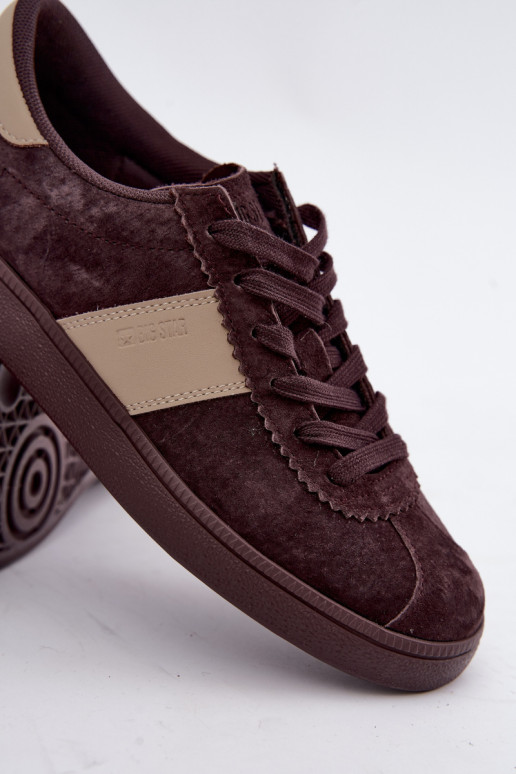Sneakers in suede per donne Big Star UU274438 colore cioccolato