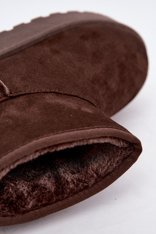Stivali da neve con piattaforma Big Star UU274223 in cioccolato