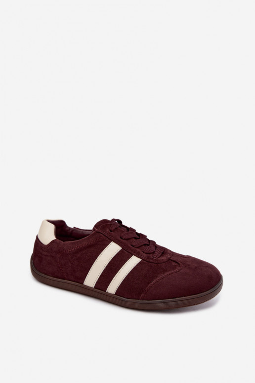 Sneakers da donna Barefoot colore bordeaux Kessy