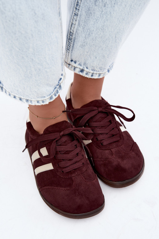 Sneakers da donna Barefoot colore bordeaux Kessy