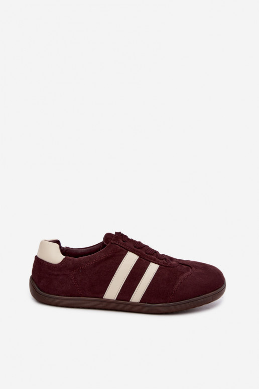 Sneakers da donna Barefoot colore bordeaux Kessy