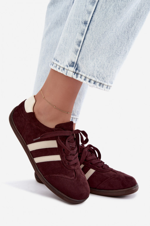 Sneakers da donna Barefoot colore bordeaux Kessy