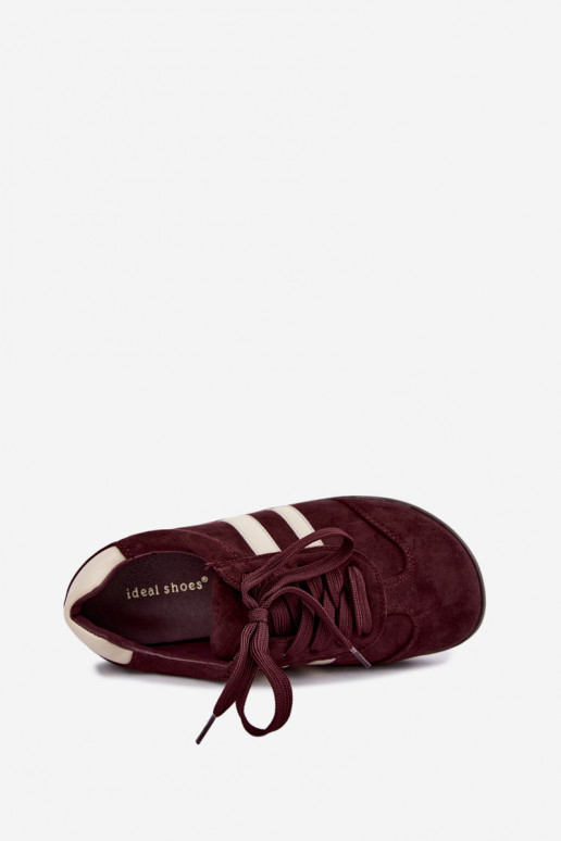 Sneakers da donna Barefoot colore bordeaux Kessy