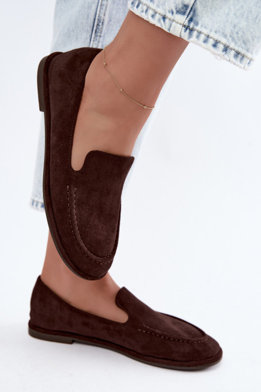 Mocassini da donna colore cioccolato Mireliah