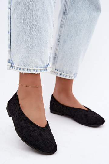 Ballerine nere con motivi Larelle