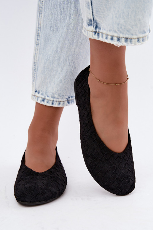 Ballerine nere con motivi Larelle