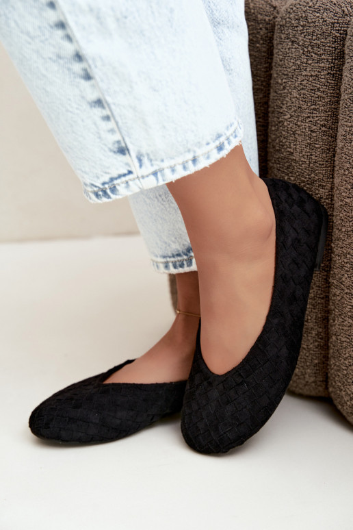 Ballerine nere con motivi Larelle