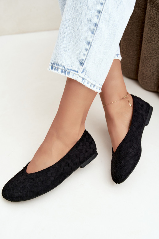 Ballerine nere con motivi Larelle