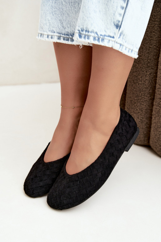 Ballerine nere con motivi Larelle