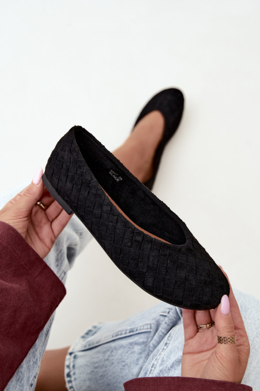 Ballerine nere con motivi Larelle